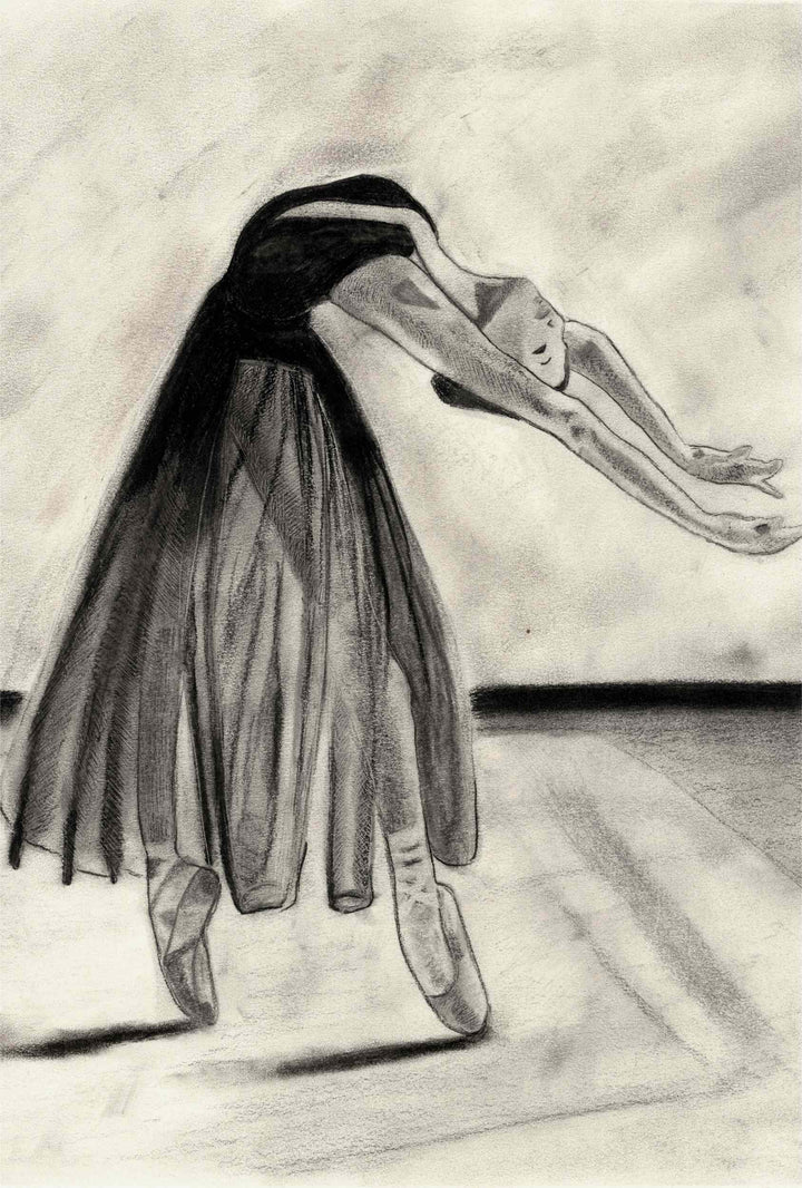 Charcoal On Organic Texture