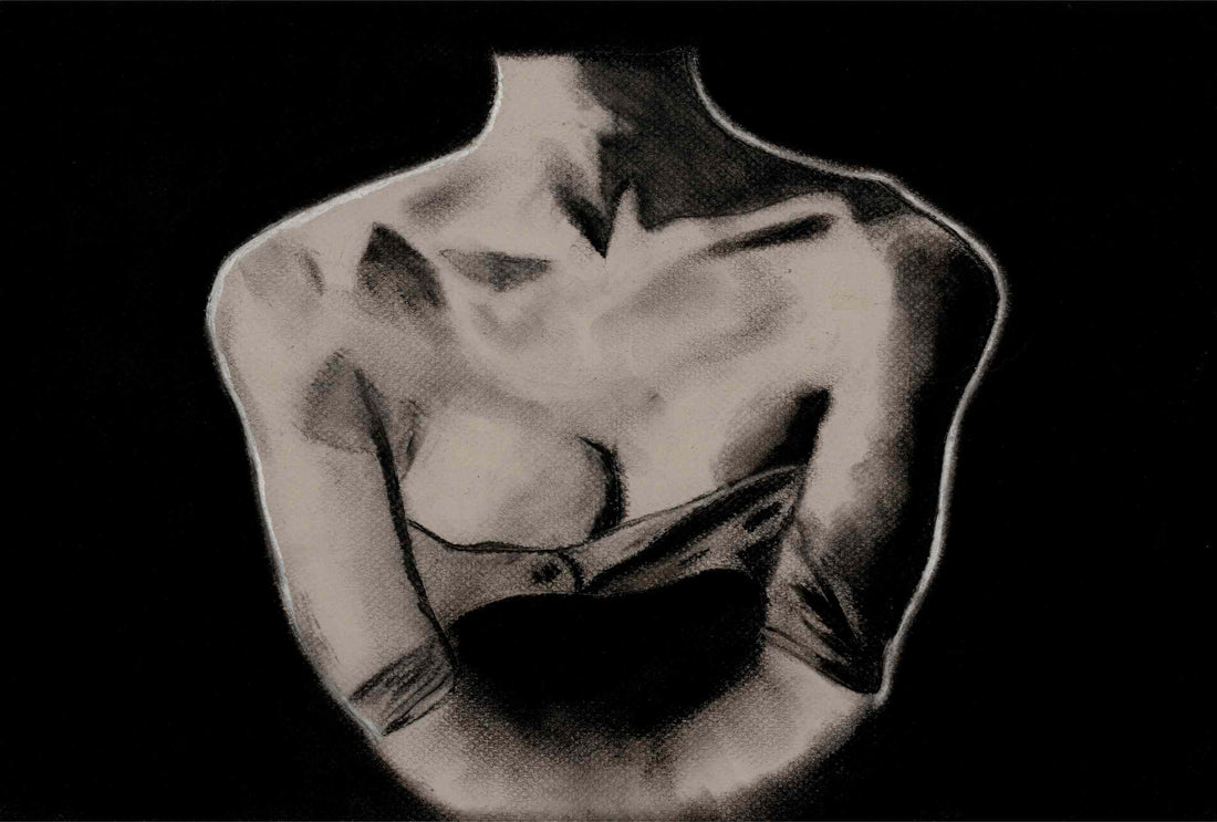 Charcoal On Organic Texture