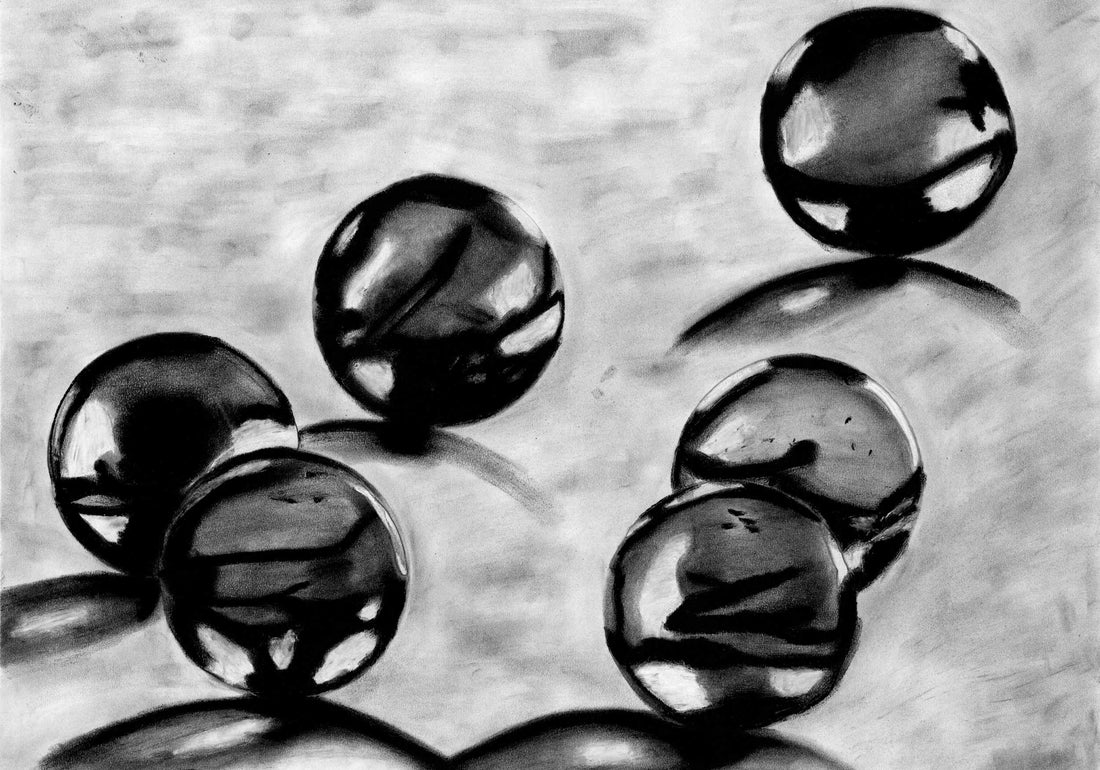 Charcoal On Organic Texture